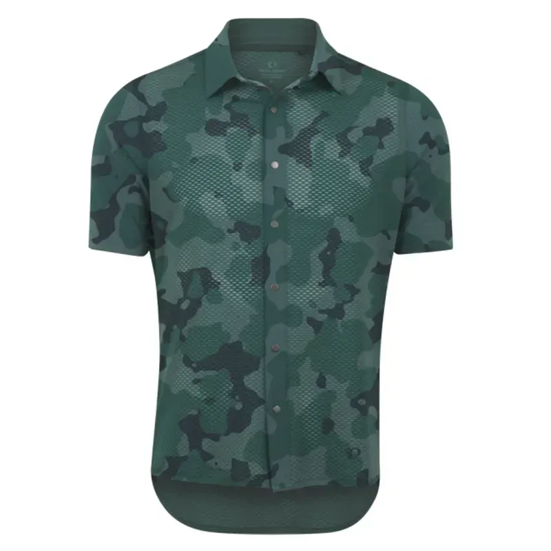 Jersey PiZ Summit Button Up Shirt Pale Pine Camo M