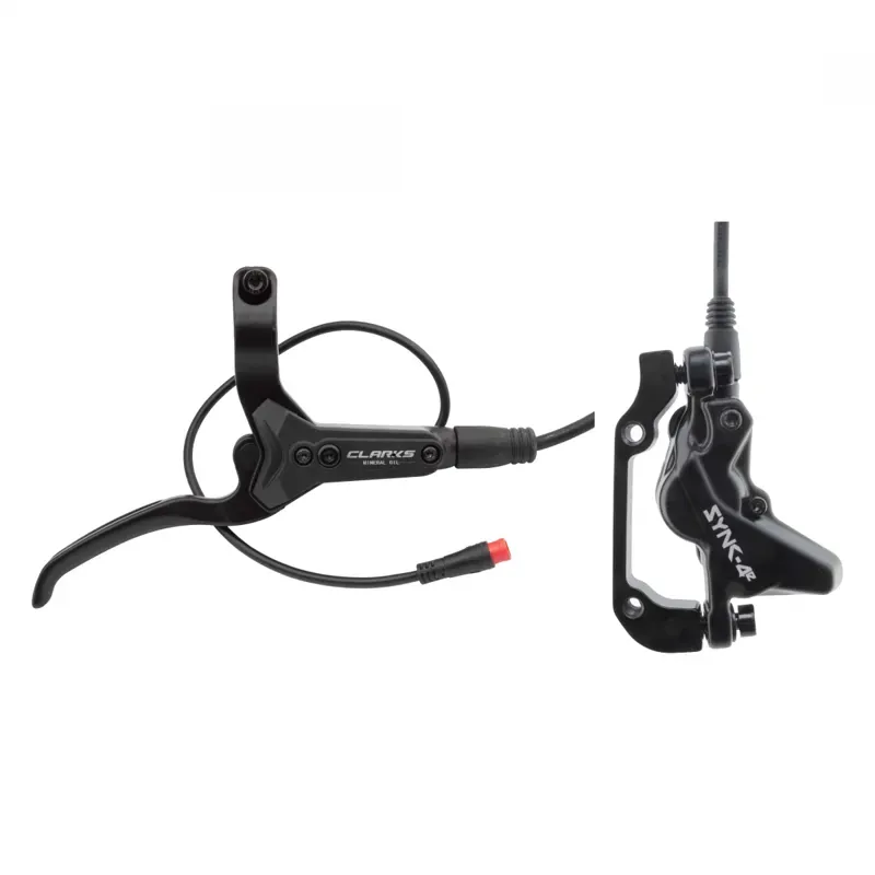 Clarks Sync 4E Rear Hydraulic Disk Brake and Lever w/o Rotor in Black