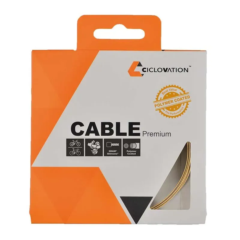 Ciclovation Polymer Coated Stainless Shift Cables in Gold