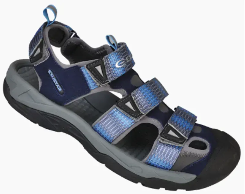 Exustar SS-515 MNT Clipless Sandals in Sandman/Blue