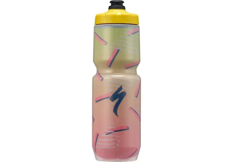 Specialized Purist Insulated Chromatek MoFlo 23oz Bottle in Yellow Retro Bright