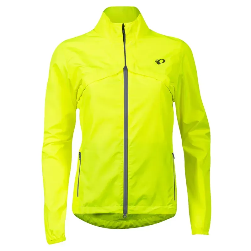 Pearl Izumi Women's Quest Barrier Convertible Jacket in Screaming Yellow/Turbulence