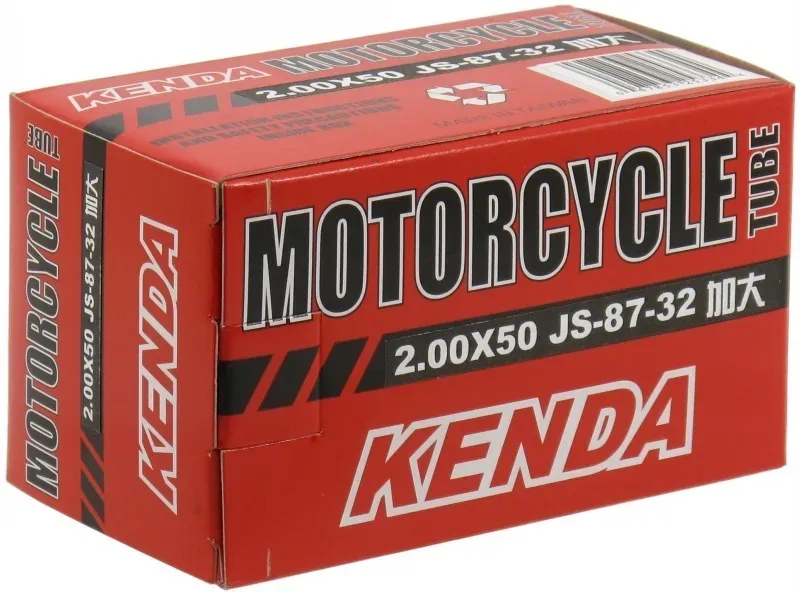 Kenda 8x2.00-inch 200x50c Schrader Bent Valve Moped Tube in Black