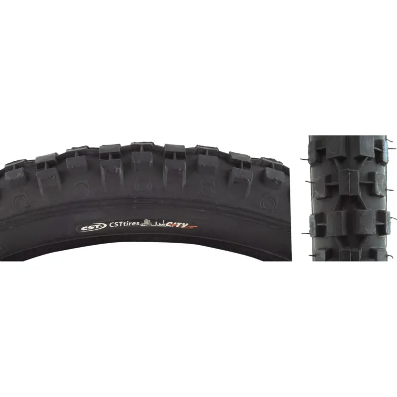 Sunlite CST93 Knobby Wired 20x2.125-inch Mountain Bike Tire in Black