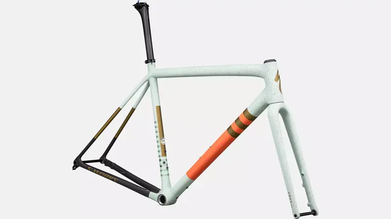 S-Works Crux Frameset WHITE SAGE/CACTUS /MIDNIGHT SHADOW SPECKLE 61-1