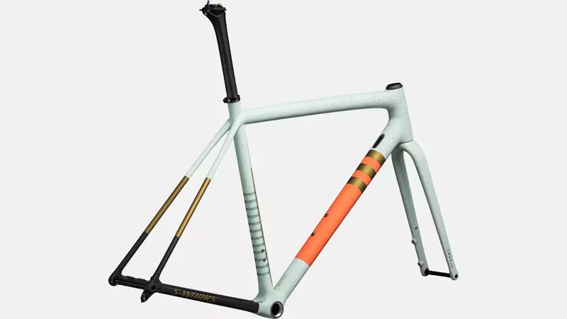S-Works Crux Frameset WHITE SAGE/CACTUS /MIDNIGHT SHADOW SPECKLE 61-2
