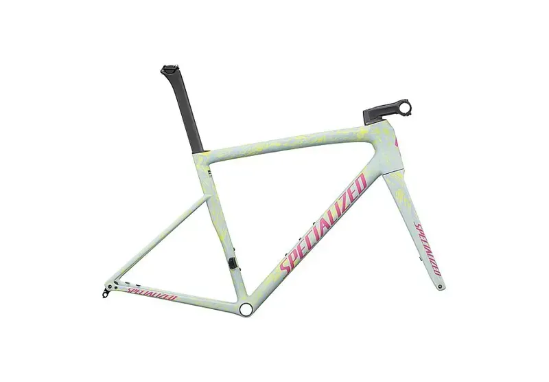 Specialized Tarmac SL8 Road Frameset in Ion/Sea Foam Strata/Rebel Pink