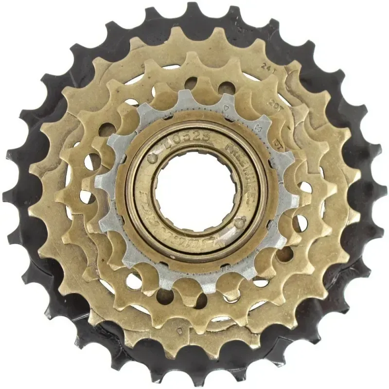 Sunrace 14-28-tooth 5-speed HG Freewheel in Brown/Gold