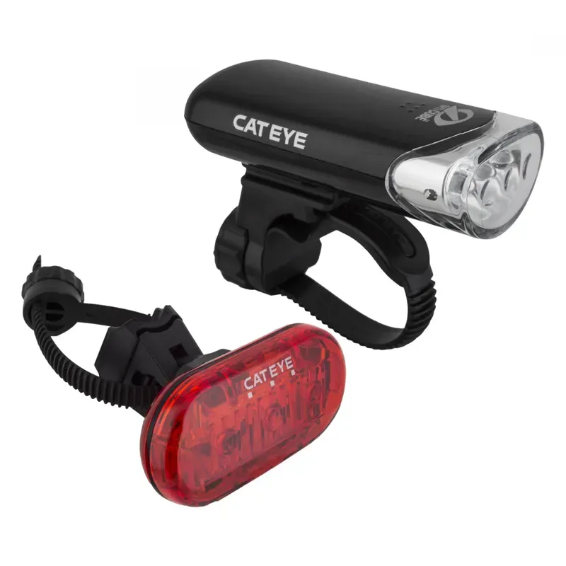 Cateye HL-EL135N/TL-LD135 Light Sets in Black
