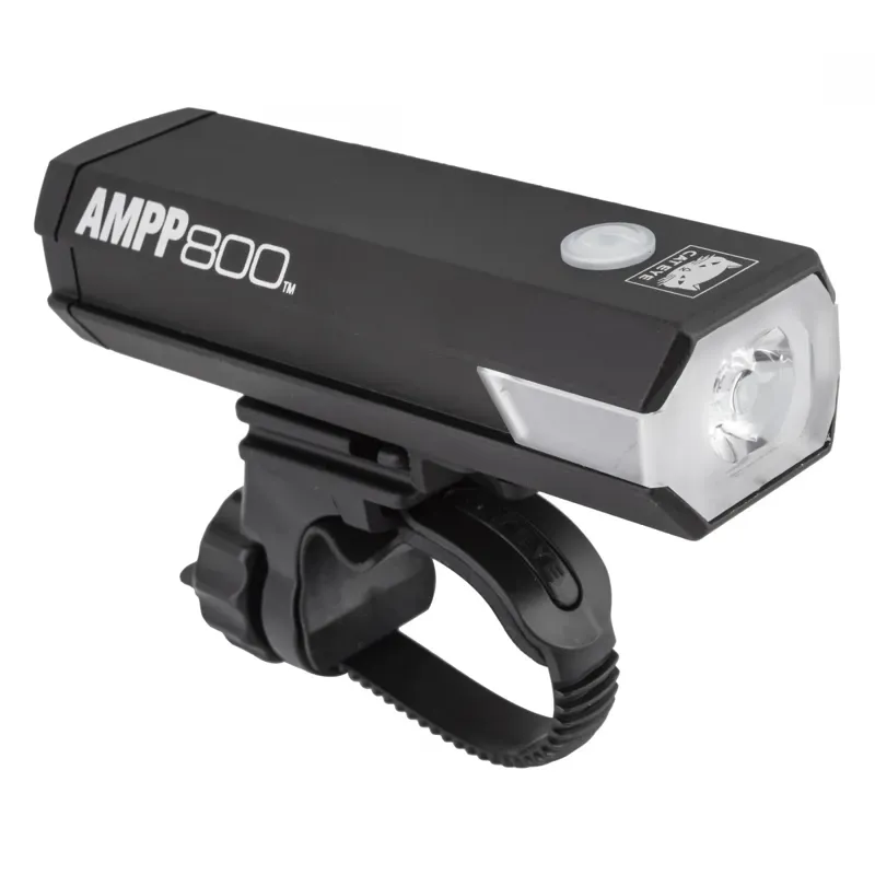 Cateye HL-EL088RC AMPP800 USB Front Light in Black