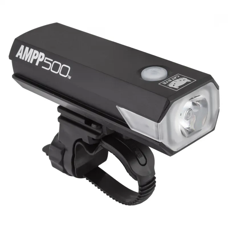 Cateye HL-EL085RC AMPP500 USB Front Light in Black