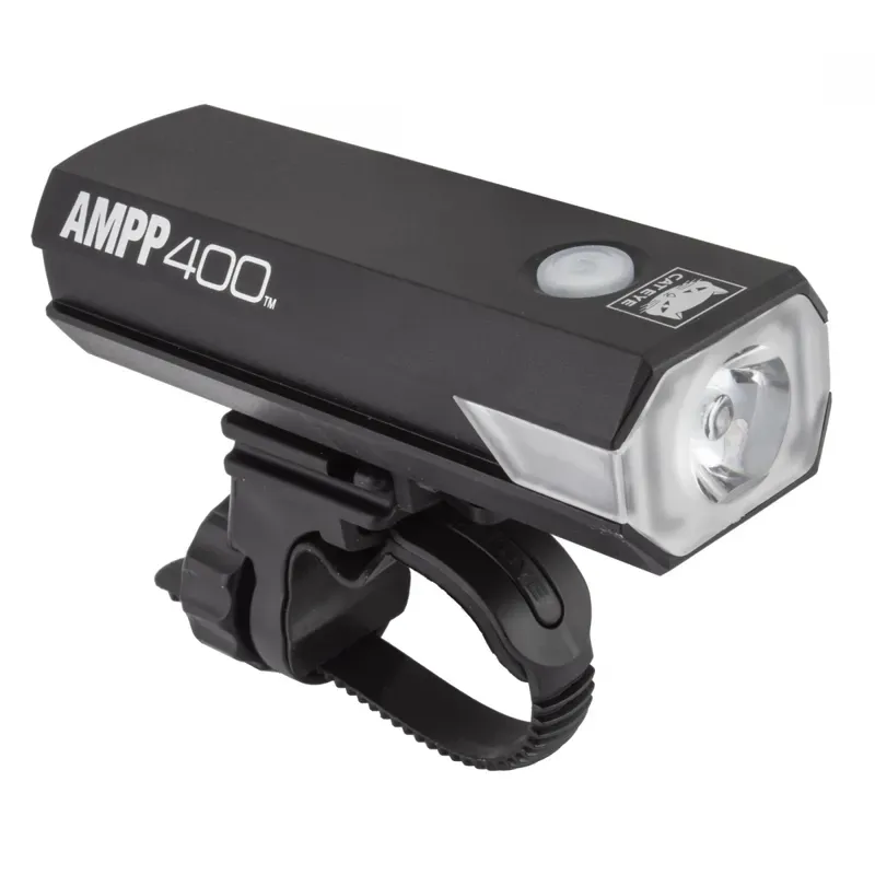 Cateye HL-EL084RC AMPP400 USB Front Light in Black