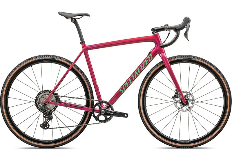 Specialized Crux Comp Road Bike in Vivid Pink/Electric Green