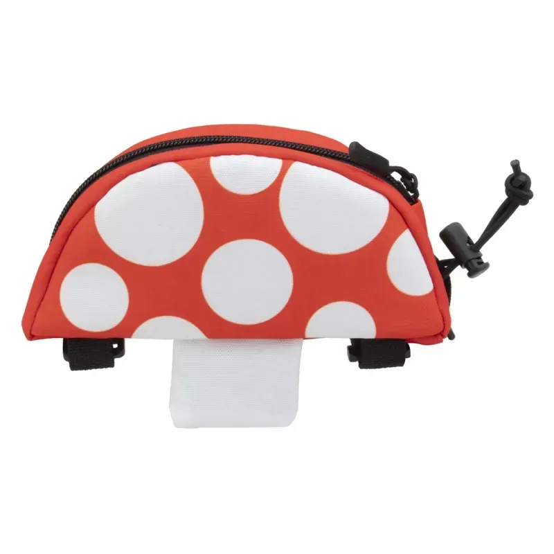 Snack! Bento Mushroom Frame Bag in Red/White