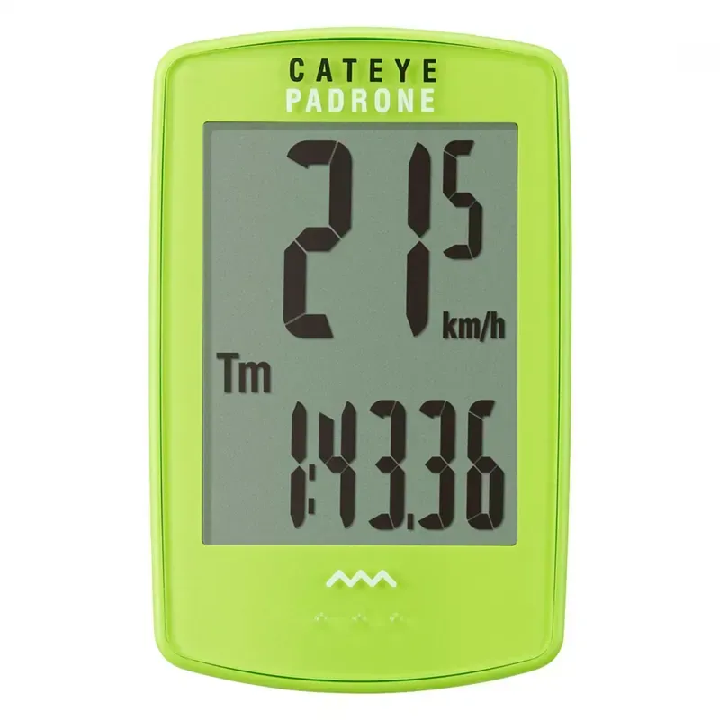 Cateye CC-PA 100W Padrone Wireless Cycle Computer in Green