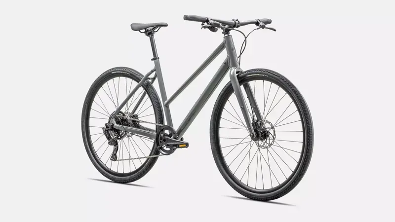 Specialized Sirrus X 3.0 Step-Through Hybrid Bike in Ashen Gray/Black-1