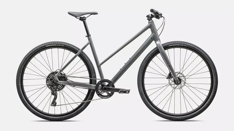 Specialized Sirrus X 3.0 Step-Through Hybrid Bike in Ashen Gray/Black