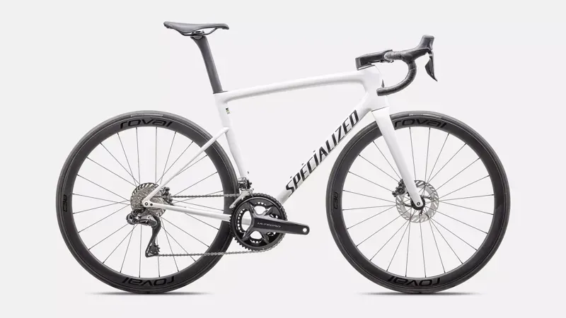 Specialized Tarmac SL8 Expert - Ultegra Di2 Road Race Bike In Gloss White/Black Metallic