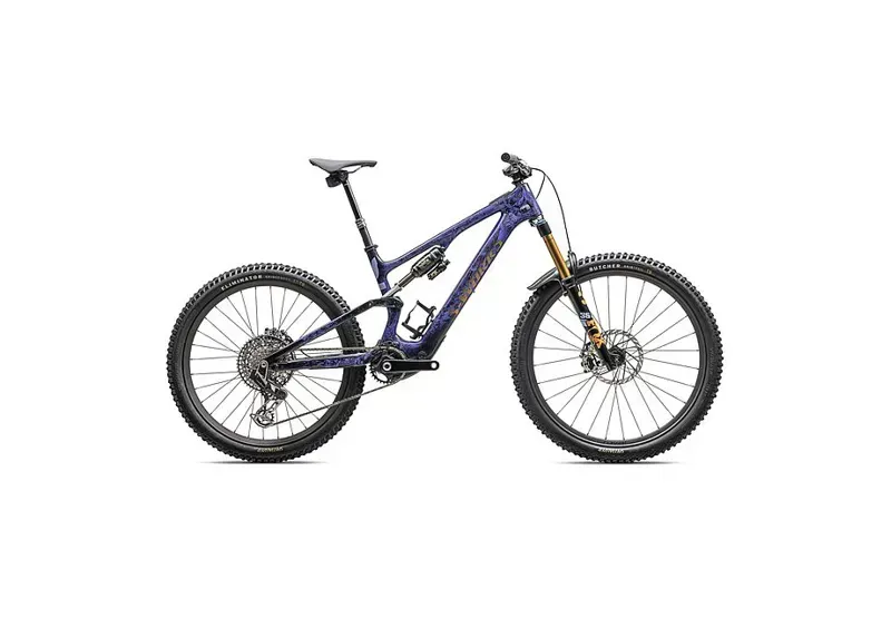 Specialized S-Works Turbo Levo SL E-Mountain Bike In Powdered Indigo Tint/Cool Gray Impasto/Midnight Shadow/Bronze