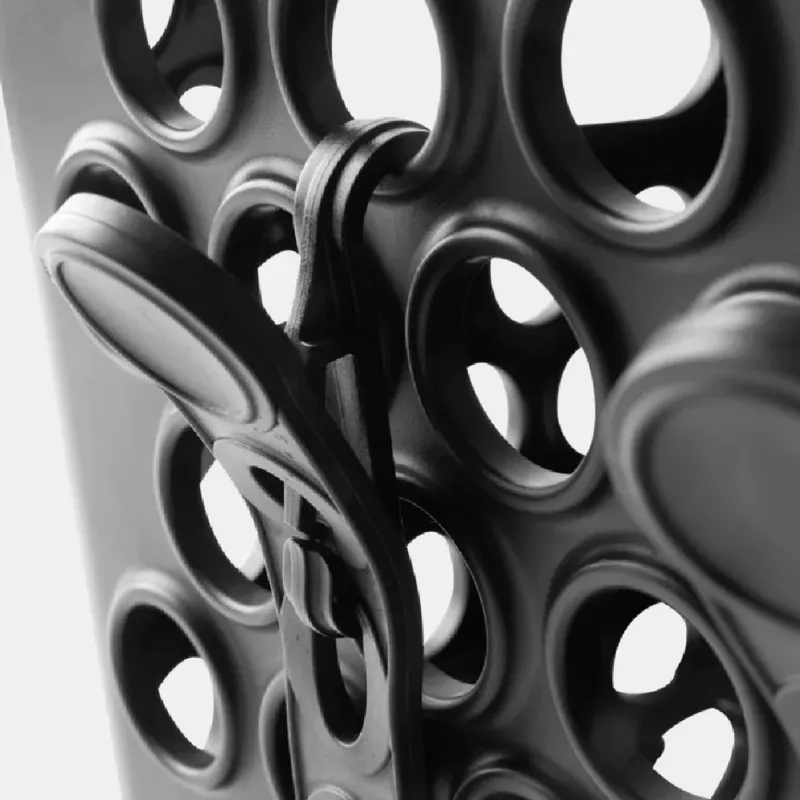 Bikase Dairyman 14x12x6.5-inch Strap Mount Rear Bicycle Basket in Black-2