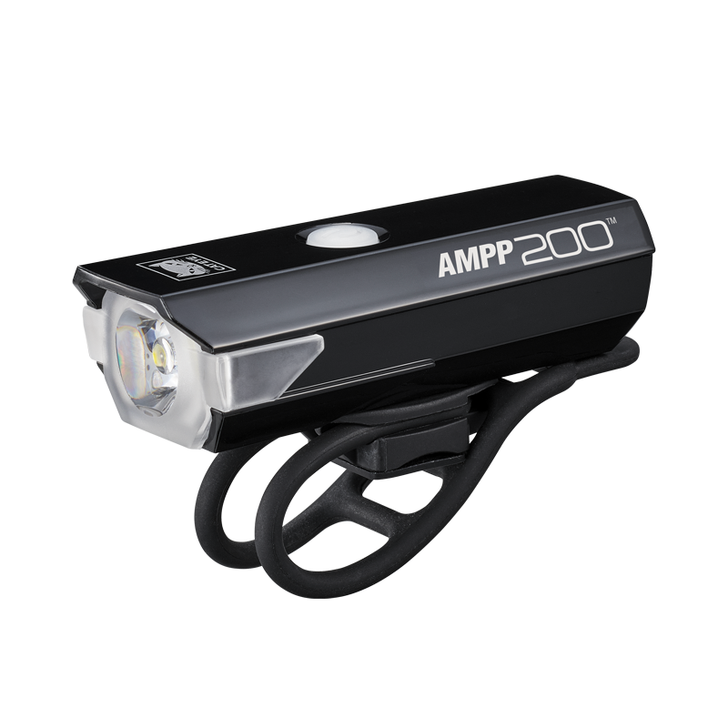 Cateye AMPP200 HL-EL042RC USB-C Front Light in Black-1
