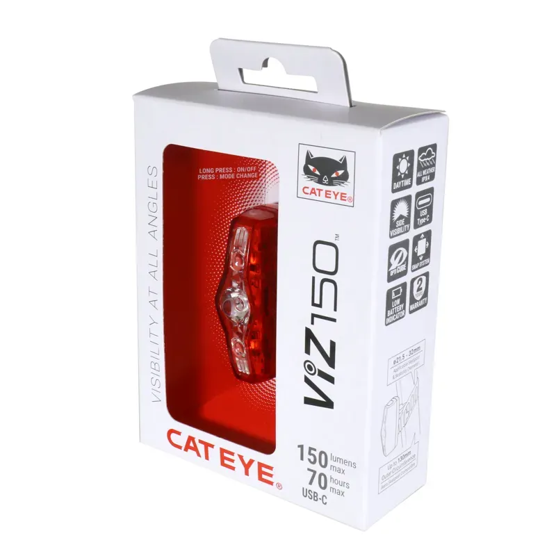 Cateye ViZ150 TL-LD800N Rear Light in Red-2