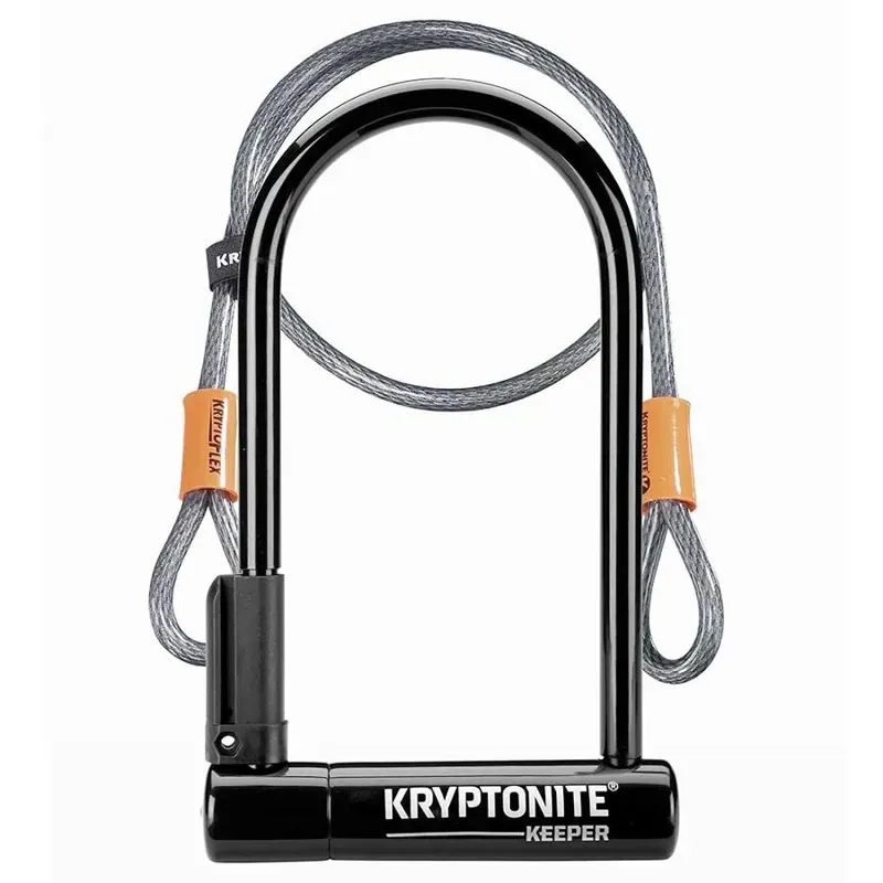 Kryptonite Keeper Double Deadbolt U-Lock w/Flex in Black