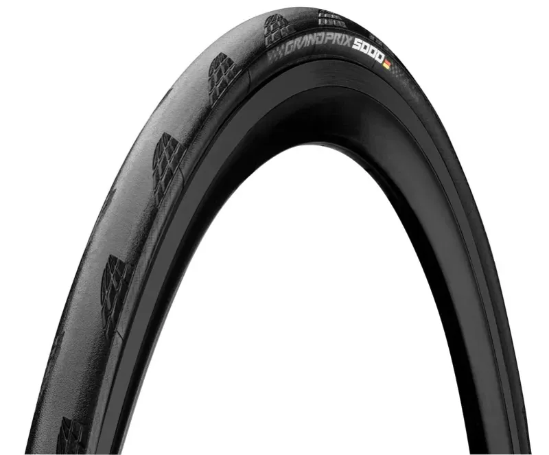 Continental Grand Prix 5000 Tire - 700 X 25 Clincher Folding Black BlackChili Vectran Breaker LazerGrip ACT Black 700 x 25-1