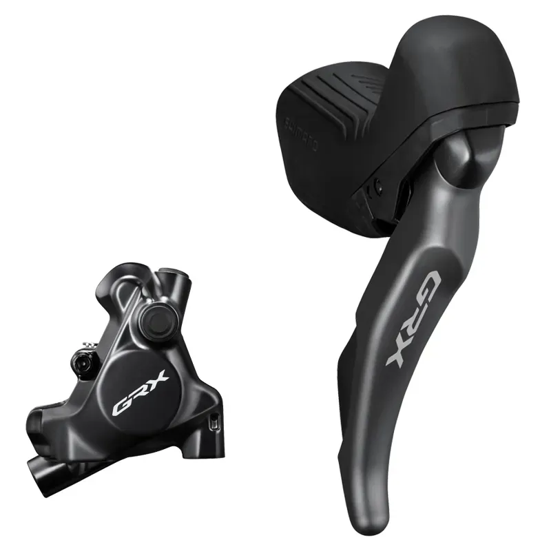 Shimano ST-RX820 GRX Dual Control Lever Disk Brake Set w/ FM 22mm Caliper in Black