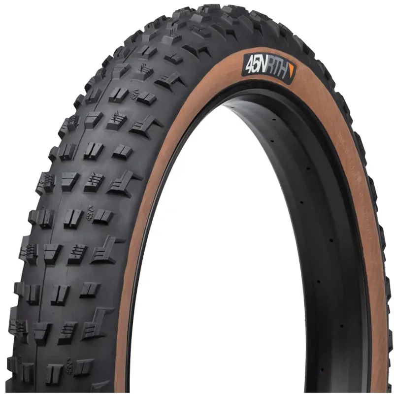 45NRTH Vanhelga 27.5in Tubeless Folding 120tpi Tire in Black/Tan