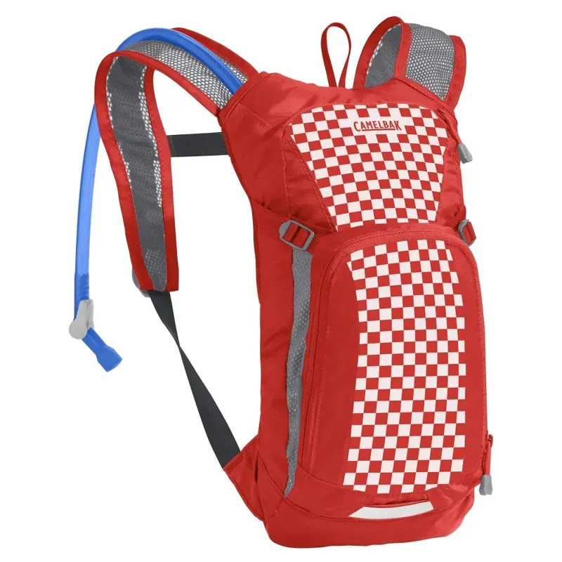 2020 Camelbak Mini Mule 1.5L Kids Hydration Pack in Racing Red Check