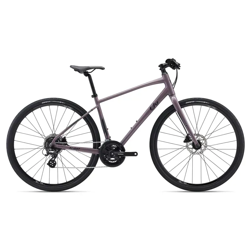 Liv Alight DD Disk 2 Womens Hybrid Bike in Purple Ash