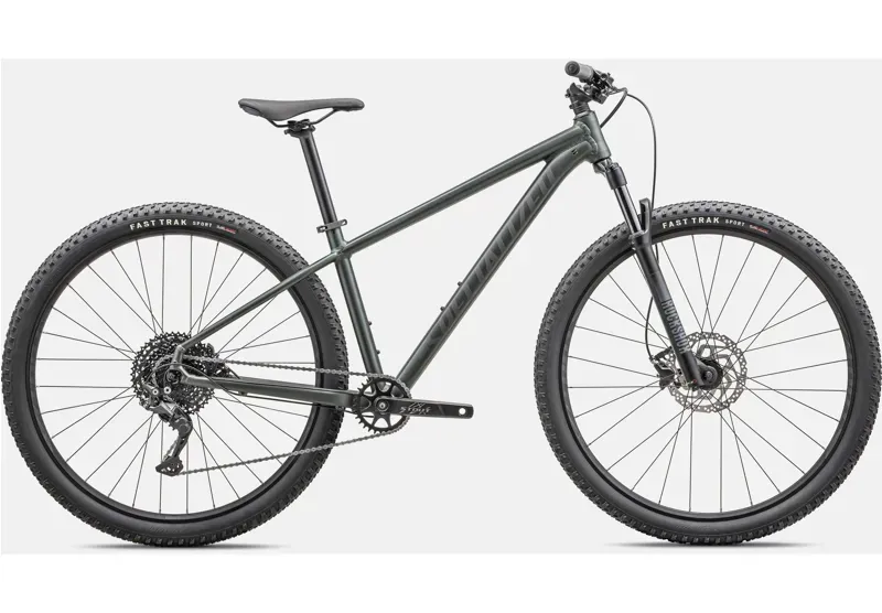 Specialized Rockhopper Comp Trail Bike in Metallic Oak Green/Smoke