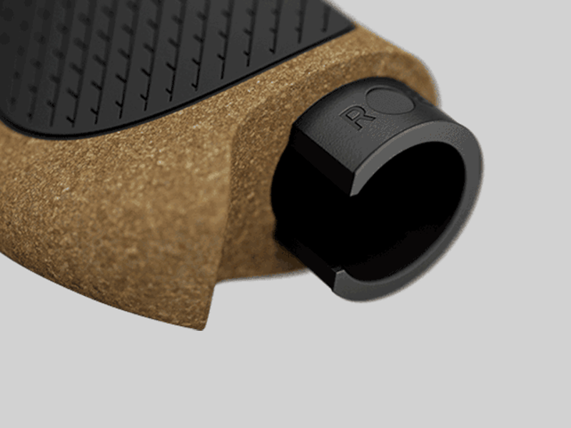 Ergon Bike GP2-L Evo BioKork ATB/Hyb. Grips w/ Mini Barends in Black-4