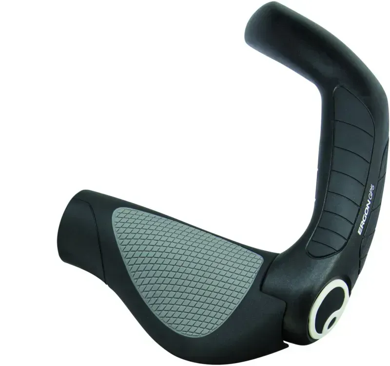 Ergon Bike GP5 Gripshift ATB/Hyb. Grips w/ Long Bar End in Black/Brown-2