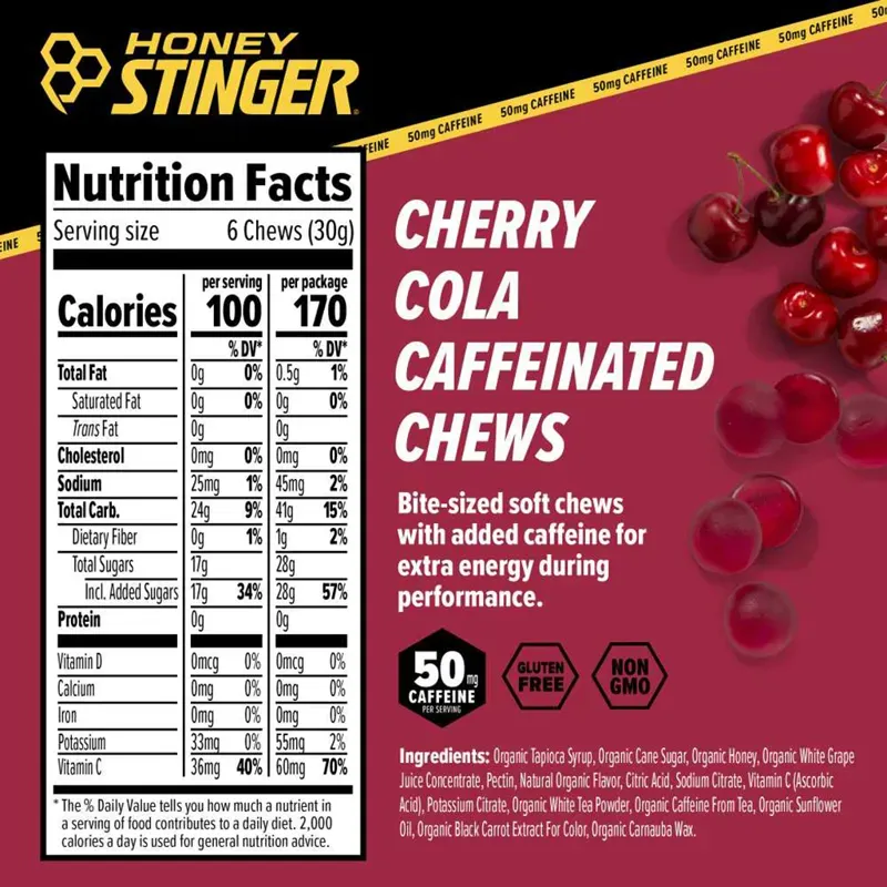 Honey Stinger Performance Chews in Cherry Cola-2