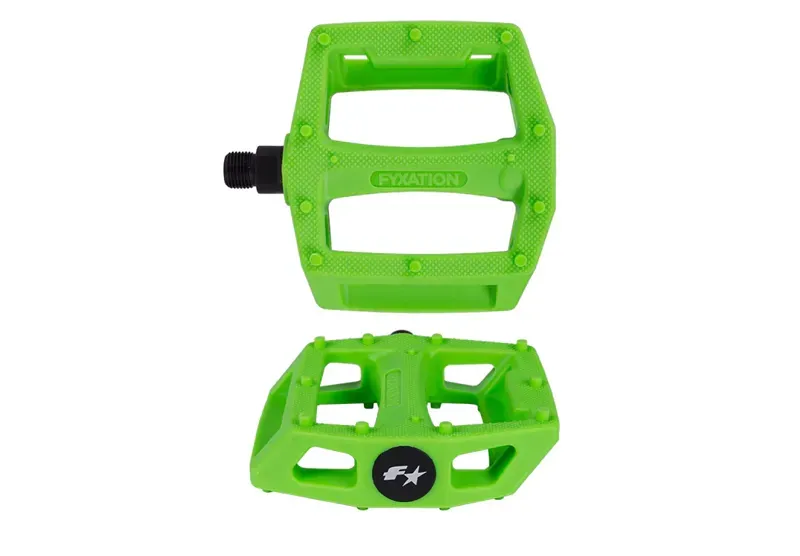 Fyxation Gates 9/16-inch BMX Platform Pedals in Green