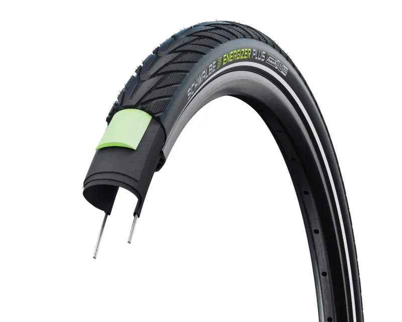 Schwalbe Energizer Plus Tire - 27.5 X 2 Clincher Wire Black/Reflective Performance GreenGuard Addix E50 Black 27.5 x 2.00