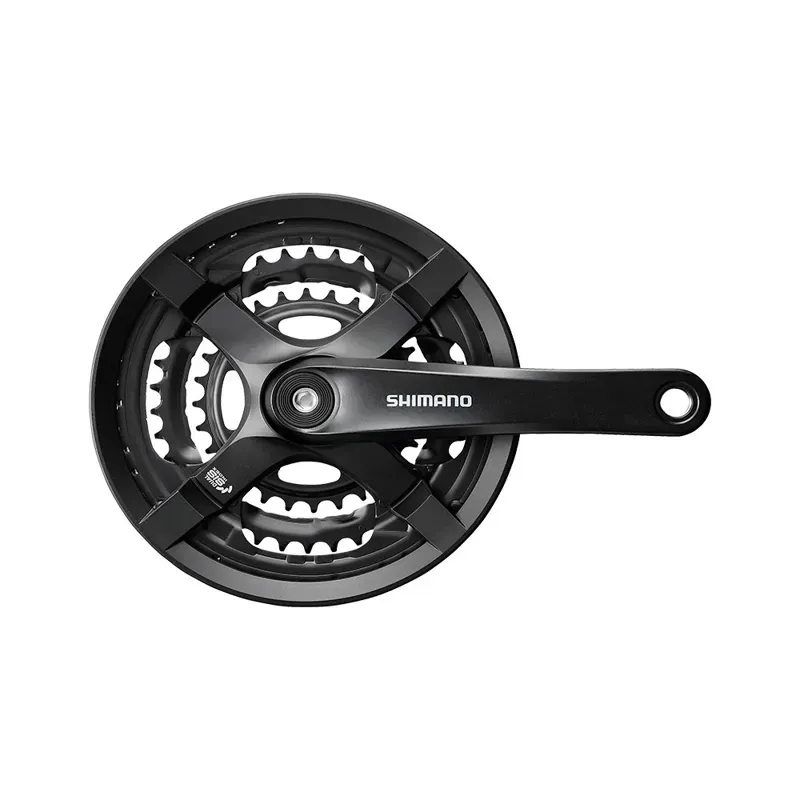 Shimano FC-TY501 Tourney 175mm ST MTB Crankset w/ Chainguard in Black