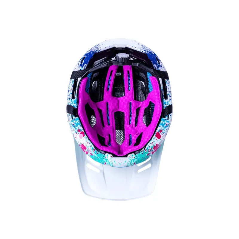 Kali Protectives Maya Full Face Child Helmet in Splat - White/Multi-5