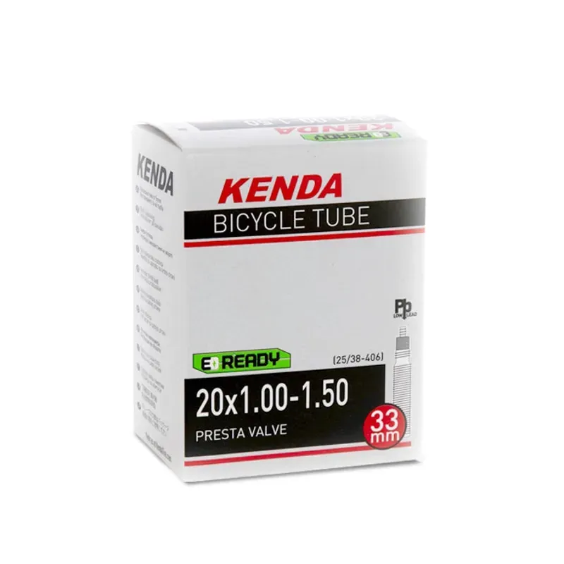 Kenda Standard 20x1.5/1.75-inch 406 AV35 Inner Tube in Black