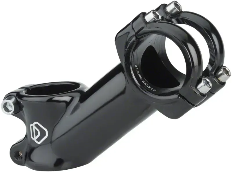 MSW 70mm 31.8mm Clamp +35-deg 1-1/8-inch Alloy Stem in Black