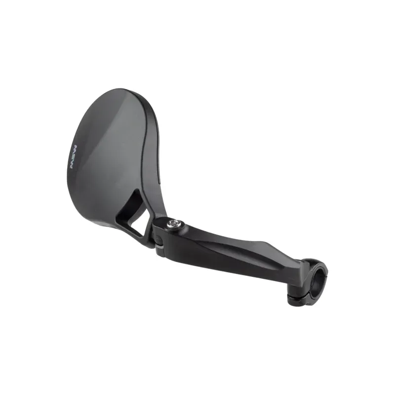 MSW Handlebar Mirror Flat Bar Right Side HD Glass Lens in Black-1