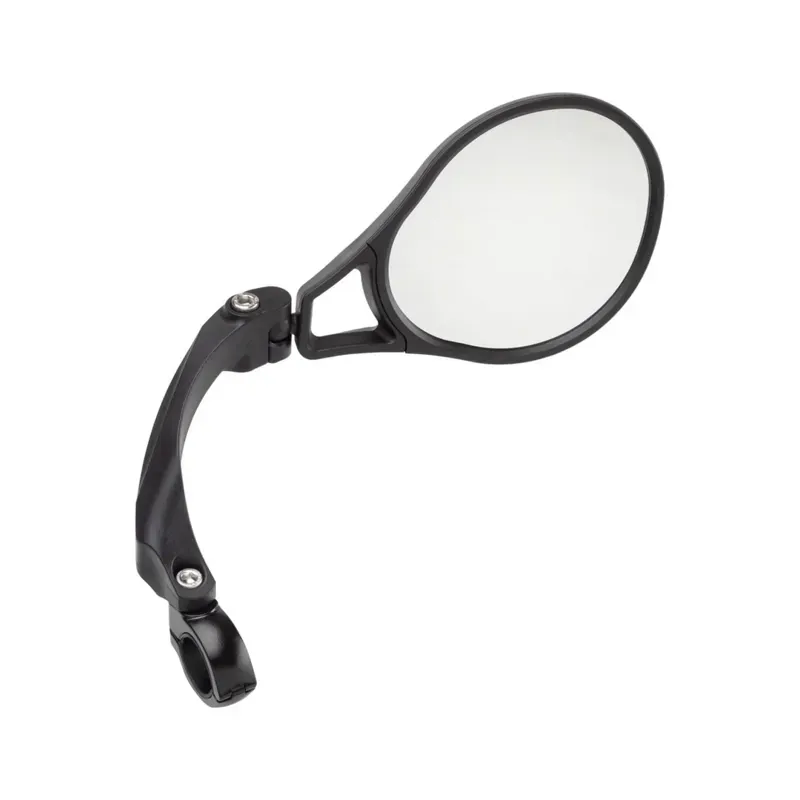 MSW Handlebar Mirror Flat Bar Right Side HD Glass Lens in Black