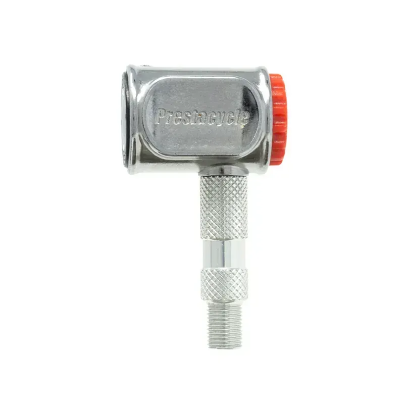 Prestacycle Pro Presta Inflator Head in Silver
