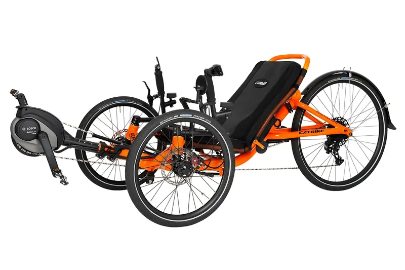 Catrike eCat 559 Recumbent in Atomic Orange