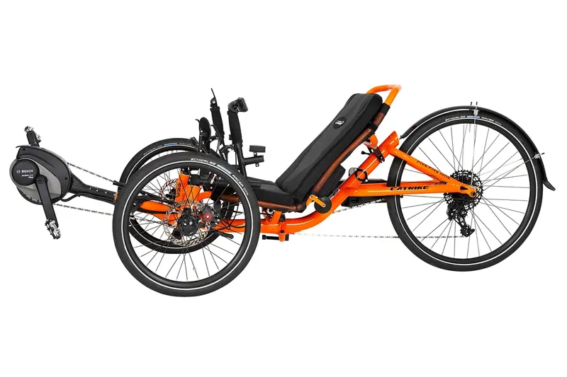 Catrike eCat 559 Recumbent in Atomic Orange-1