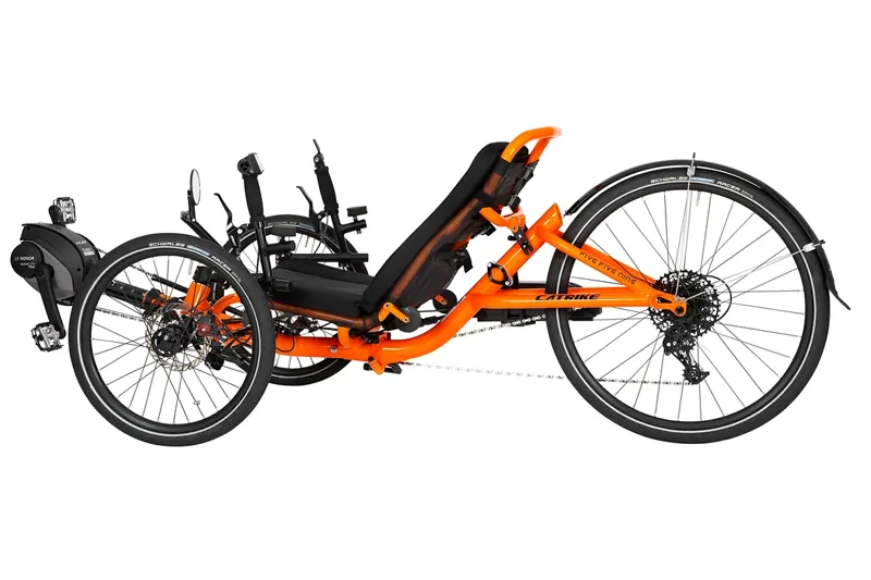 Catrike eCat 559 Recumbent in Atomic Orange-2