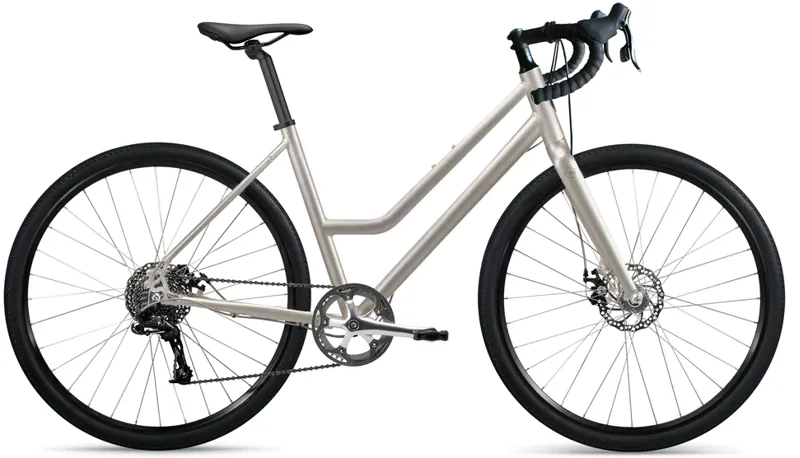 Roll A:1R Adventure Road Bike Step-Thru in Titanium Silver
