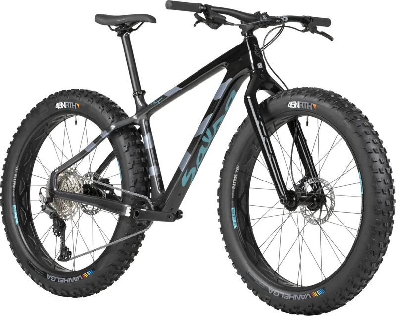 Salsa Beargrease Carbon Deore 11spd Fat Tire Bike - 27.5 Carbon Black Fade-1